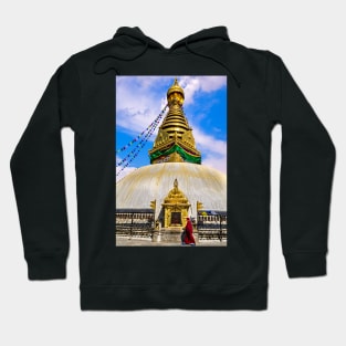 Boudha Temple near Kathmandu. Hoodie